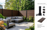 Dark Brown Composite Outdoor Fencing