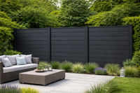 Black Composite Outdoor Fencing