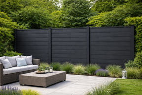 Black Composite Outdoor Fencing