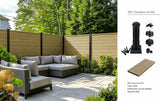 Khaki Composite Outdoor Fencing