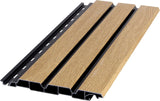 Dark Oak Composite Slat Outdoor Panel 290cm