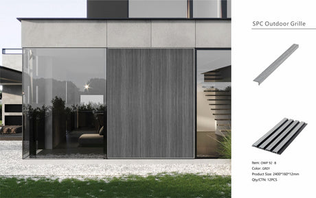 Grey Composite Slat Outdoor Panel 240cm