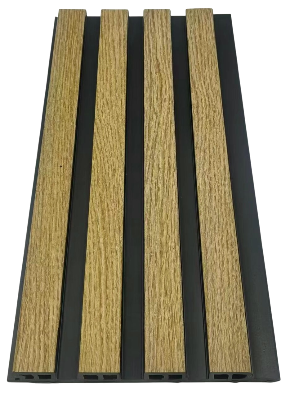 Dark Oak Composite Slat Outdoor Panel 240cm