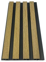 Dark Oak Composite Slat Outdoor Panel 240cm