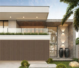 Dark Oak Composite Slat Outdoor Panel 240cm