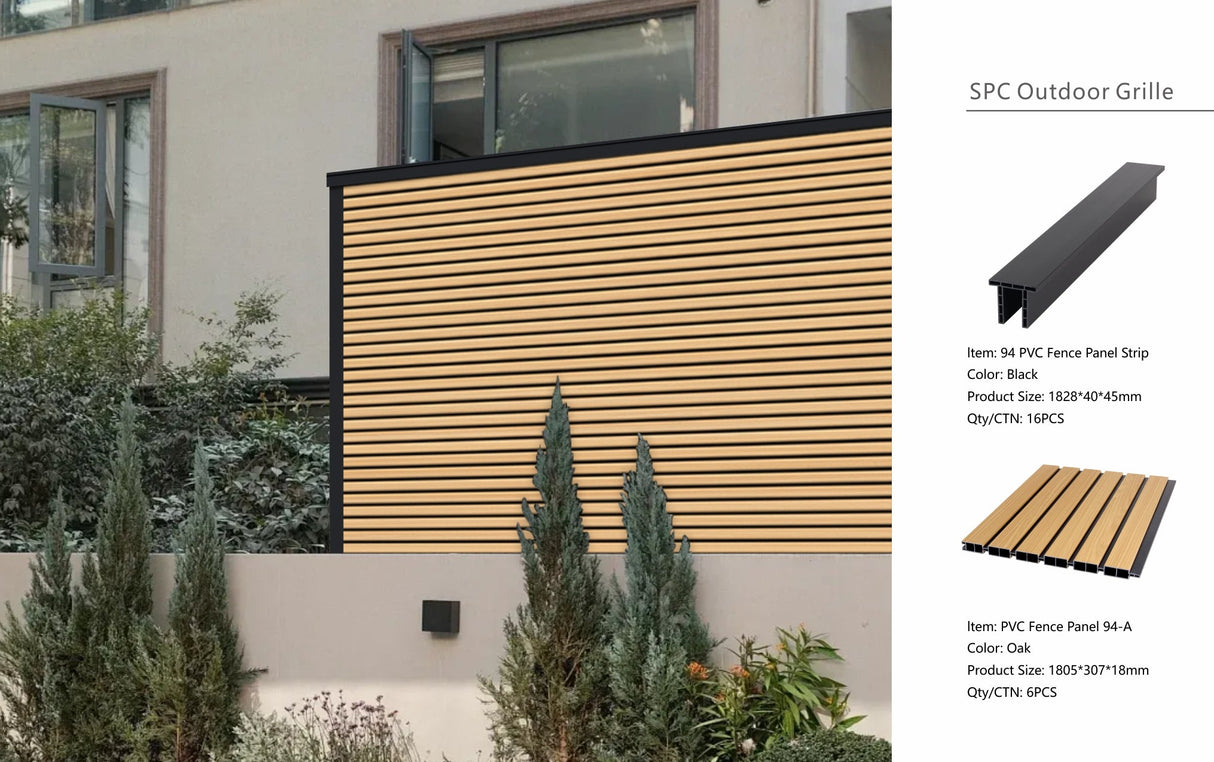 Oak Composite Outdoor Fencing 180cm