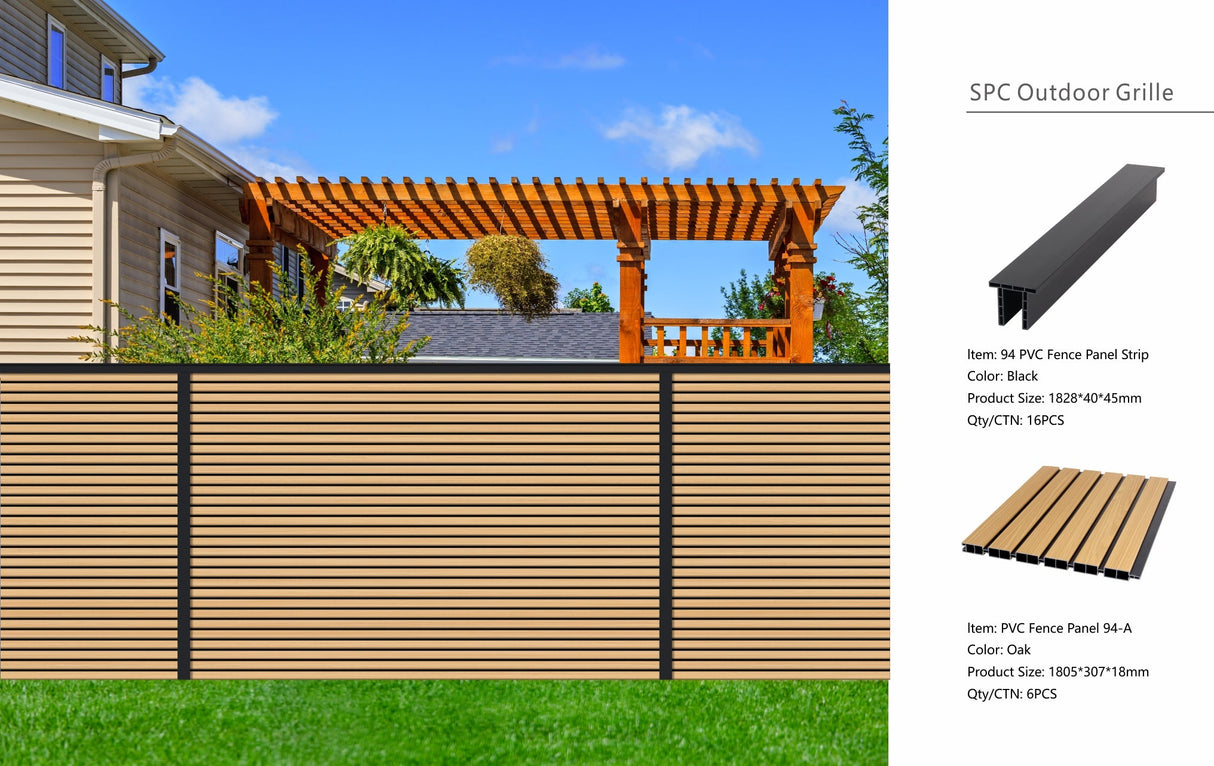 Oak Composite Outdoor Fencing 180cm