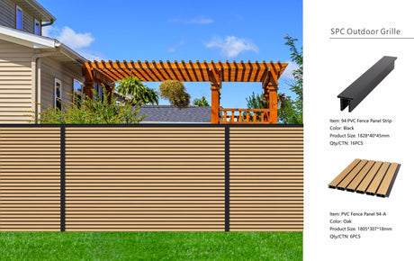 Oak Composite Outdoor Fencing 180cm