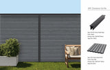 Grey Oak Composite Outdoor Fencing 180cm