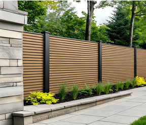 Dark Oak Composite Outdoor Fencing 30 x 180cm