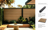 Dark Oak Composite Outdoor Fencing 180cm