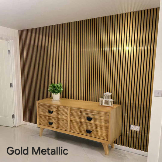 Shiny Gold Acoustic Panel