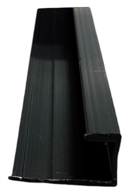 Black Aluminium End Strip for Wall Panels