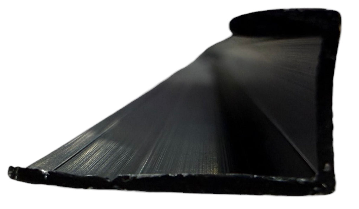 Black Aluminium End Strip for Wall Panels