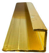 Gold Aluminium End Strip for Wall Panels