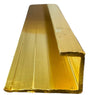 Gold Aluminium End Strip for Wall Panels