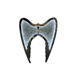 Silver Mirrored Angel Wings Wall Art with White or Colour LED Lighting