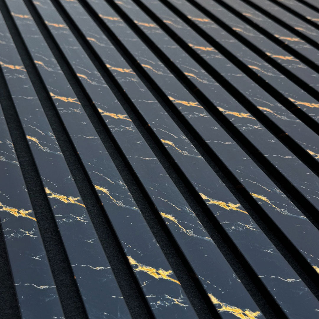 Black Marble Effect Acoustic Panel