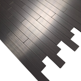 Self Adhesive 3D Mosaic Wall Tiles - Brick - 30cm x 30cm (10 pack) - Chrome