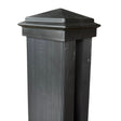 Black Composite Fence Post