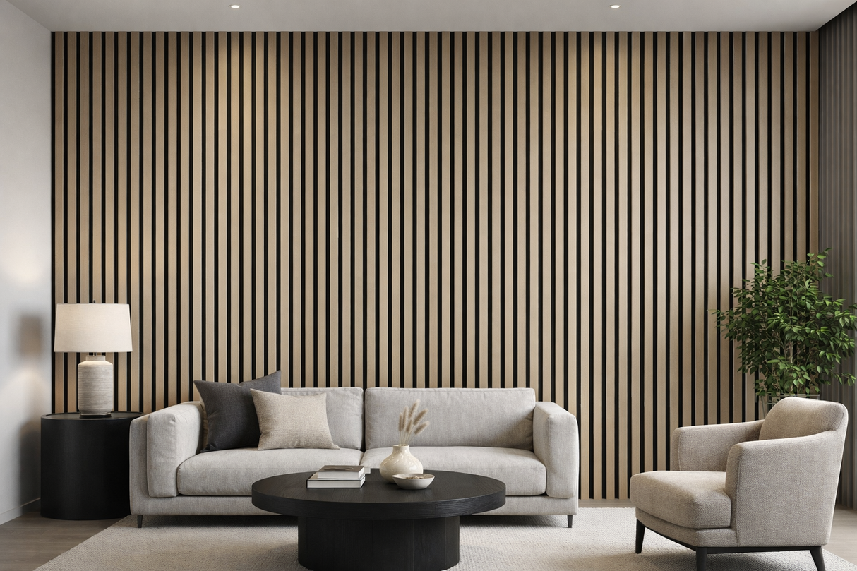 Oak PVC Slat Wall Panel