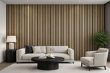 Dark Oak PVC Slat Wall Panel