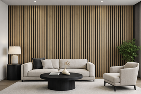 Dark Oak PVC Slat Wall Panel