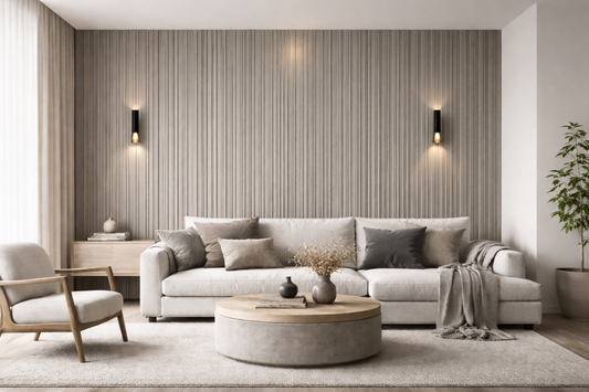 Dark Grey PVC Slat Wall Panel