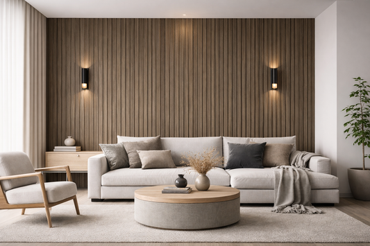 Dark Oak PVC Slat Wall Panel