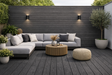 Black Composite Outdoor Decking