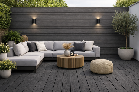 Black Composite Outdoor Decking