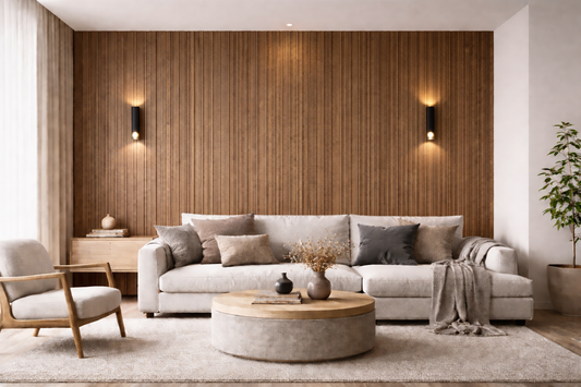 Walnut PVC Slat Wall Panel