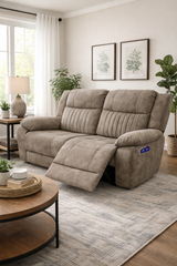 Rose Brown Electric Recliner Sofa