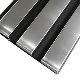 Coloured Acoustic Standard Slat Wall Panels - 3 sided - 240cm x 32cm (2 pack)