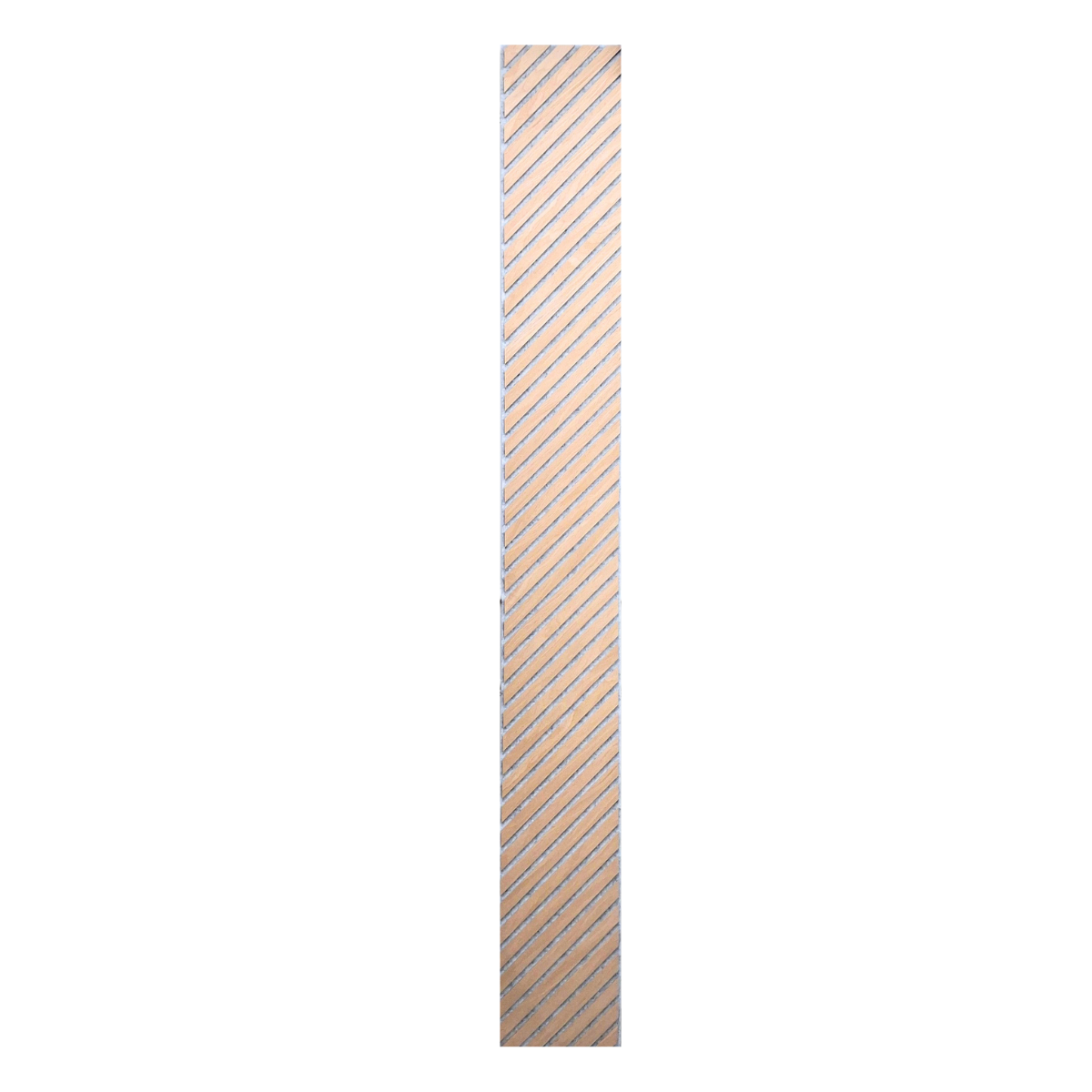 Neutral Collection - Acoustic Wall Panels - Oak on Grey Felt - Chevron - 240cm x 30cm (2 pack)