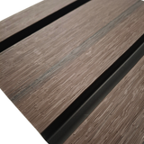 Composite Exterior Slat Wall Cladding - Waterproof, UV-Resistant - Wide Slat