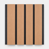 Composite Exterior Slat Wall Cladding - Waterproof, UV-Resistant - Standard Slat - Light Oak
