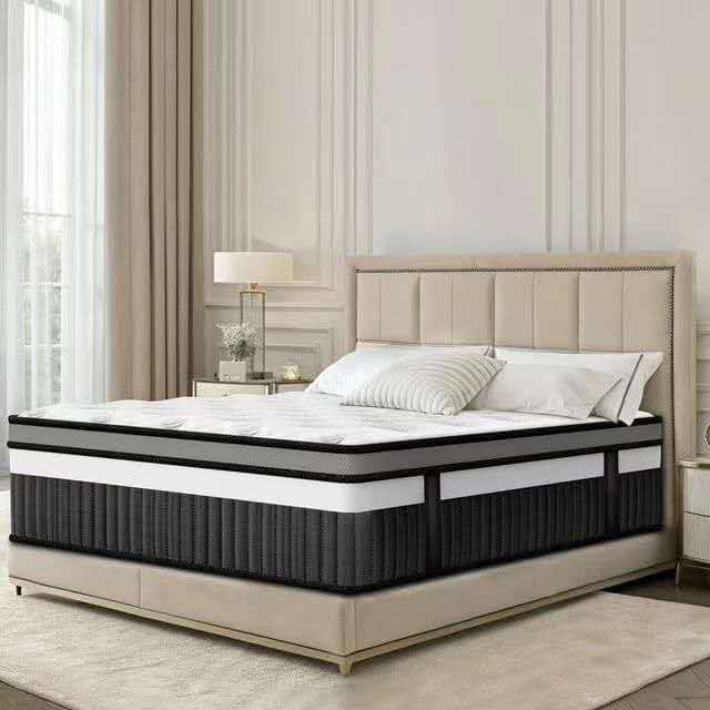 Gel Memory Foam 2000 Pocket Spring Mattress in a Box - 35cm Deep Medium Firm