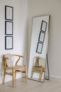 Modern Metal Frame Full Length Rectangular Decorative Leaning Mirror