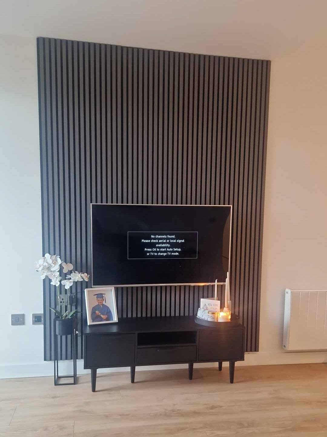 Dark Grey Acoustic Panel 60 x 240cm