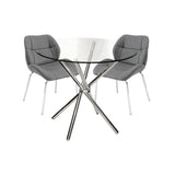 Dinky Grey Bistro Chairs – Set of 2