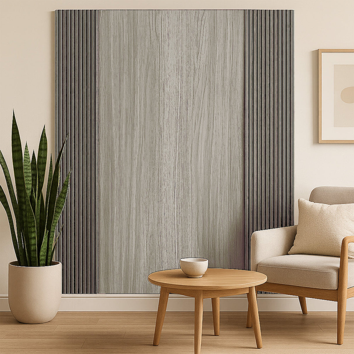 WPC Wall Panels - Wood Effect Flat Wall Panels - 235cm x 40cm (5 pack)