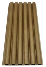 Dark Oak Fluted Tube Wall Panel