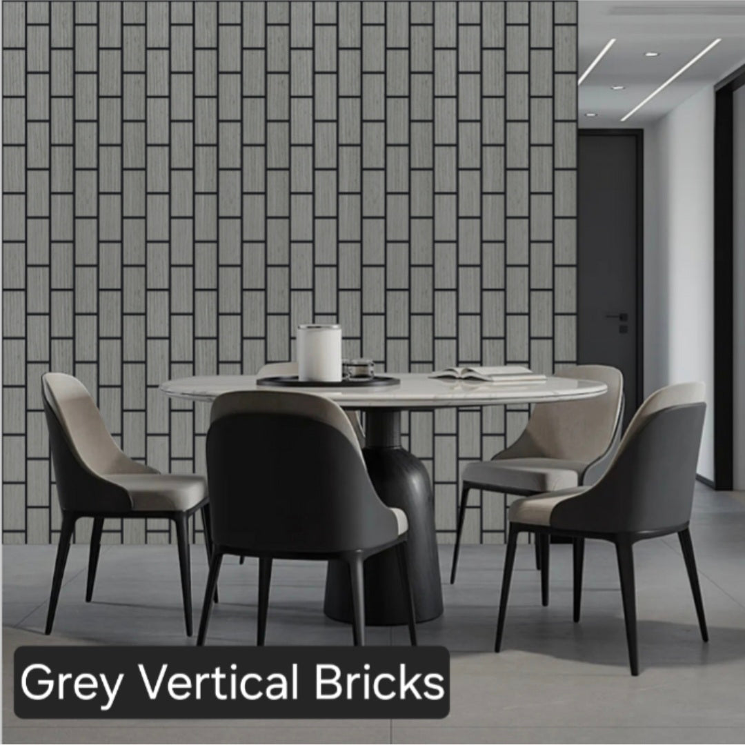 Grey Bricks Premium Acoustic Wall Panel