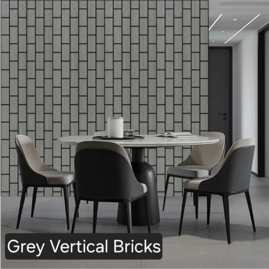Grey Bricks Premium Acoustic Wall Panel