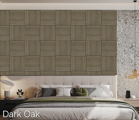 Dark Oak Acoustic Wall Tiles
