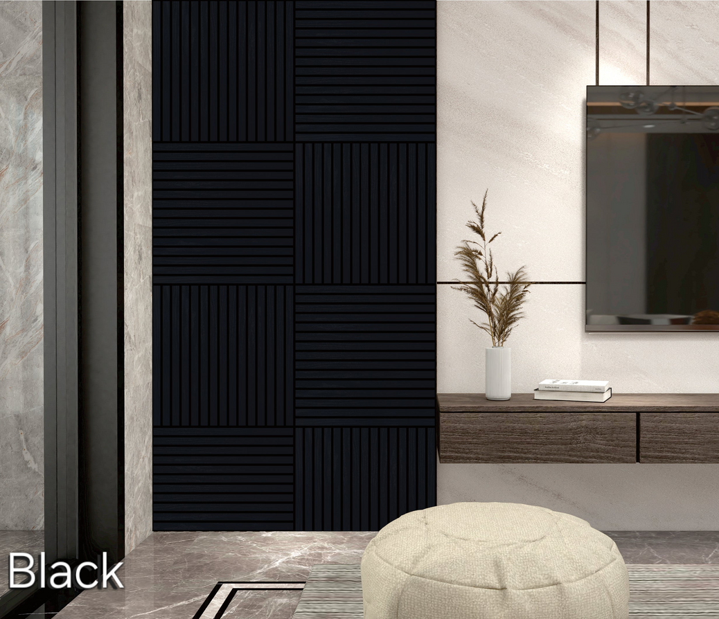 Black Acoustic Wall Tiles