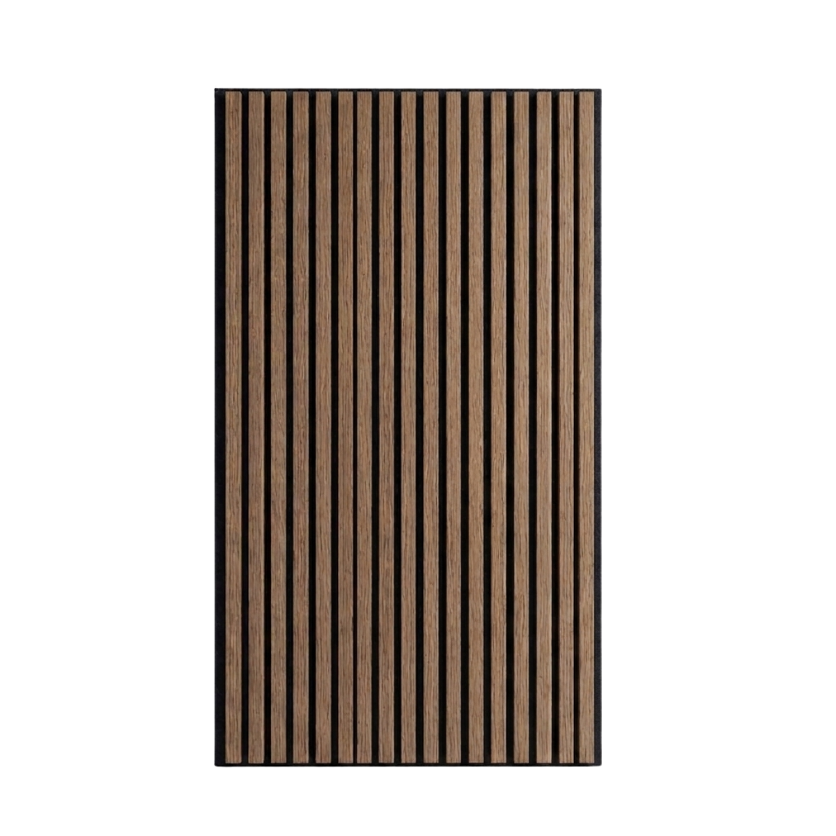 Wood Veneer Acoustic Half Wall Standard Slat Wall Panels - 3-sided - 120cm x 60cm (3 pack) - Deep Oak