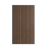 Wood Veneer Acoustic Half Wall Standard Slat Wall Panels - 3-sided - 120cm x 60cm (3 pack) - Deep Oak