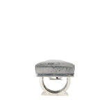 Luxury Dark Grey Velvet 180cm Bench with Chrome Circular Metal Base
